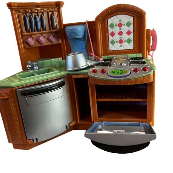 Fisher-Price Loving Family Dollhouse Kitchen Stove Oven Sink Dishwasher w Sounds - Picture 2 of 7